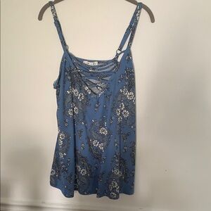 Eye Candy Blue Floral Women's Top